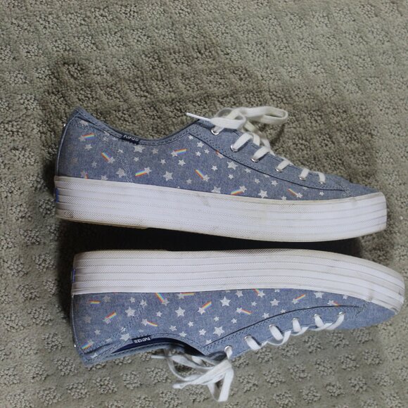 Keds X Sunny Life Triple Up Shooting Star Sneakers Size 11 - Picture 4 of 6
